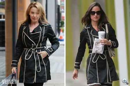 Кайли Миноуг без макияжа, в одежде Пиппы Миддлтон