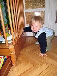 Palkónagló: Попка в подгузнике плюхается на пол