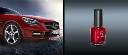 Автомобильный лак для ногтей! Опять таки! Красный