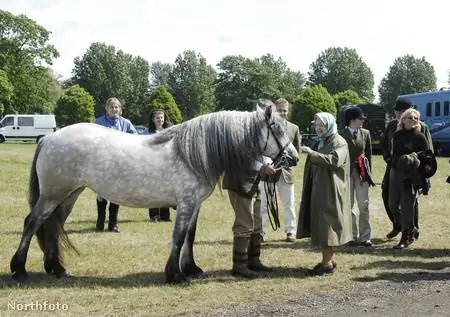 II. Элизабет на Королевской Виндзорской выставке лошадей на территории Виндзорского замка 11 мая 2007 г