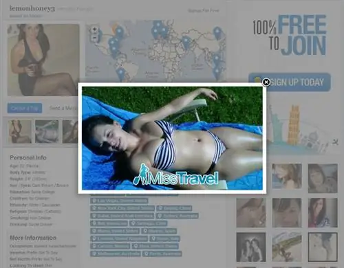 Бесплатный туристический сайт для красивых женщин