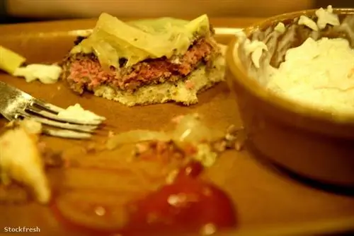 stockfresh 310897 конец-обед-закусочная-грязный-таблица sizeM