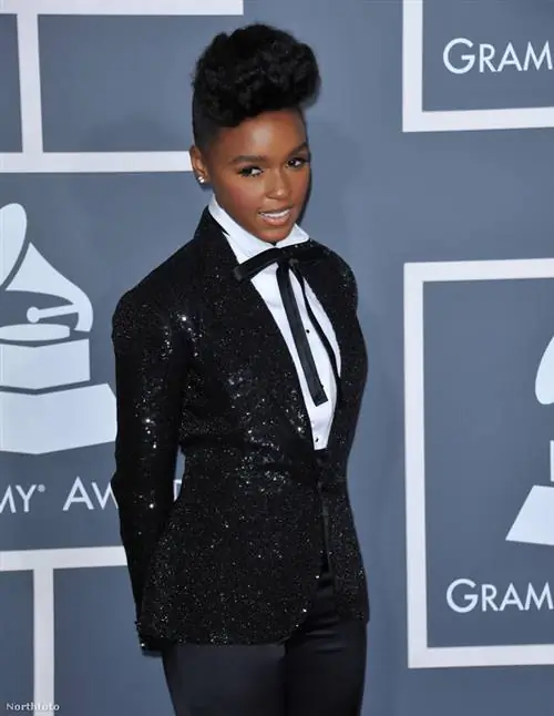 Один из любимых предметов гардероба Жанель Монэ - жакет в стиле смокинга