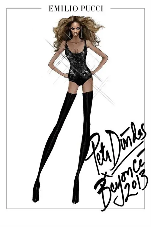 Во время тура у Бейонсе есть несколько расшитых блестками боди