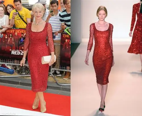 Хелен Миррен появилась на красной дорожке в платье Jenny Packham