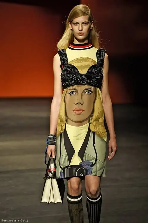 Аксенте Ванесса - одно из любимых лиц Prada в прошлом сезоне