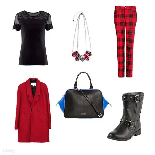 Брюки - 9995 HUF (Mango), топ - 2990 HUF (H&M), куртка - 25995 HUF (Zara), ожерелье - 3595 HUF (Pull&Bear), мотоботы - 8900 HUF (F&F), сумка - 8995 HUF (Pull&Bear)