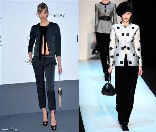 Модель Карли Клосс vs. Джорджио Армани осень-зима 2013