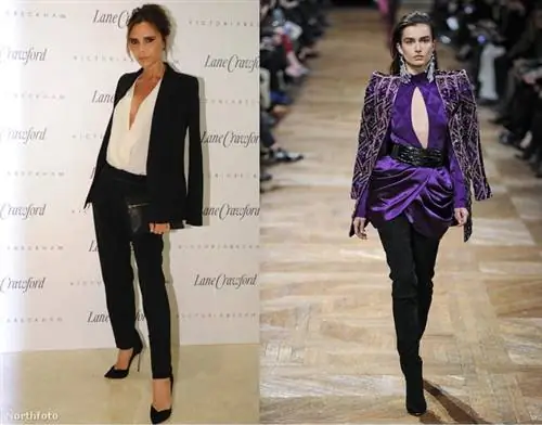 Виктория Бекхэм тоже носит его на плечах, как модель Balmain!