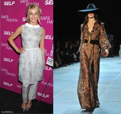 Джулианна Хаф в брюках и платье. Сен-Лоран думал так же