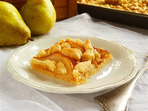 Friday cookie: Грушевый пирог с крошками