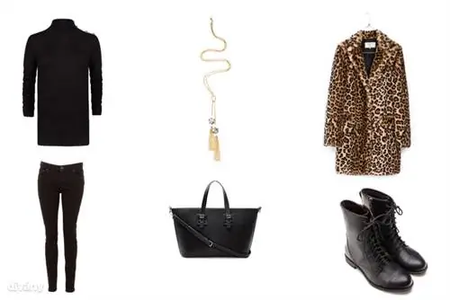 Водолазка - 11 995 форинтов (Mango), джинсы - 5 900 форинтов (F&F), колье - 1 990 форинтов (F&F), куртка - 29 995 форинтов (Zara), сапоги - 13 995 форинтов (Bershka), сумка - 13 995 форинтов (Stradivarius)