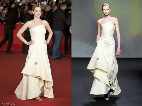 Дженнифер Лоуренс была в платьях Dior на премьере Fútótűz