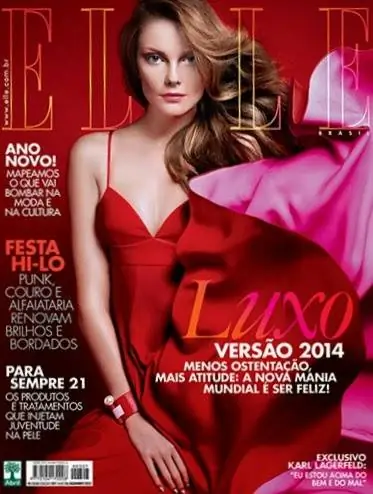 Рождественская обложка бразильского журнала Elle
