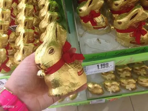 Он похож на кролика Мерсис и Феррерос, но Линдт намного дороже, меньшая версия начинается с 1200 форинтов