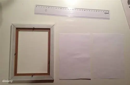 Разрежьте бумагу формата А4, чтобы выровнять рамку