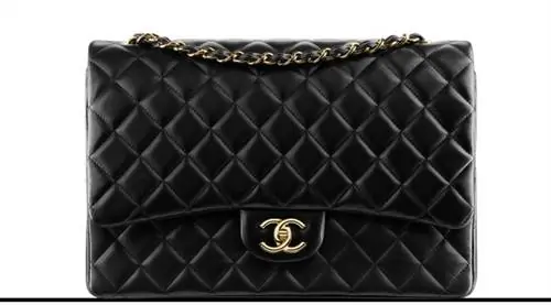Классическая большая сумка Chanel с клапаном
