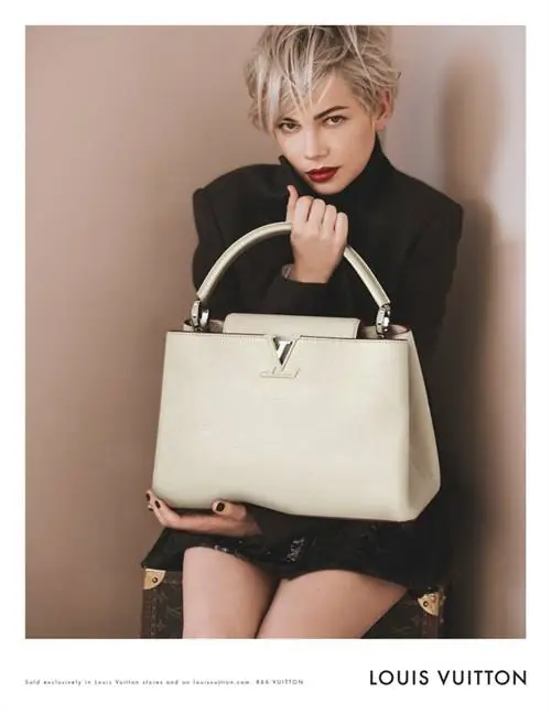 Louis Vuitton W Capucins, рекламное лицо Мишель Уильямс, цена приближается к миллиону