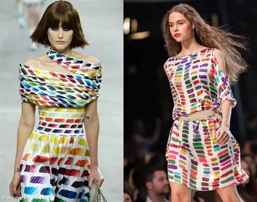 Нажмите на картинку, чтобы увидеть остальные! Слева направо: платье Chanel, платье Tomcsányi, юбка Pixie Market за 42 доллара и топ Zara за 5995 форинтов