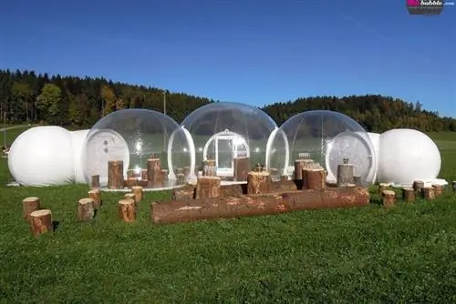 Хотите провести отпуск в шикарной палатке из пузырей?