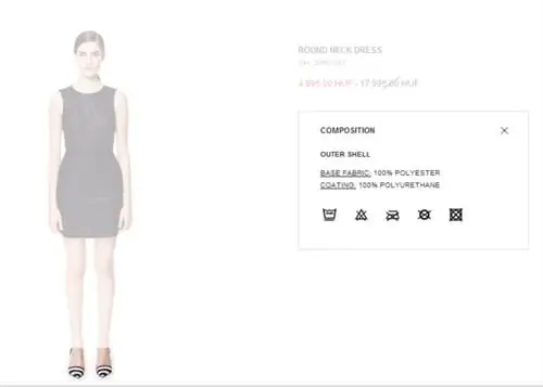Хотя это платье стоило 4 995 форинтов вместо 17 995 форинтов на распродаже Zara, к сожалению, оно по-прежнему состоит из 100% полиэстера