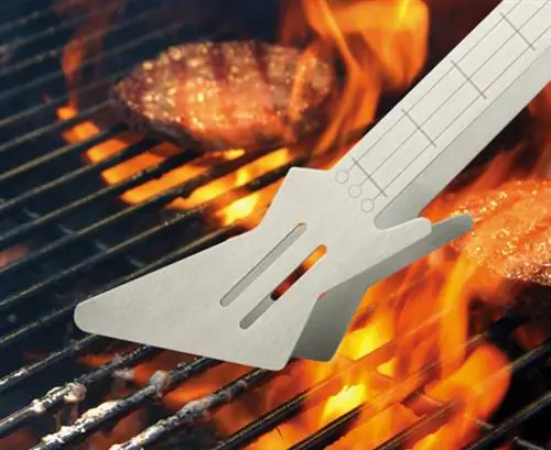 Барбекю-скалы-гитара-щипцы