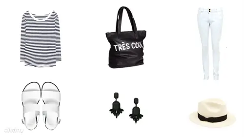 Футболка - 1 995 форинтов (Zara), джинсы - 6 900 форинтов (F&F), серьги - 6 995 форинтов (Mango), соломенная шляпа - 2 595 форинтов (Bershka), сумка - 5 990 форинтов (H&M), сандалии - 35, 21 евро (Asos).)