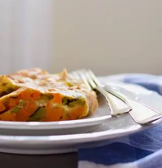 Овощно-сырный пудинг