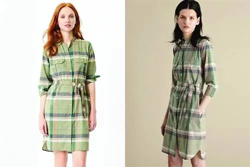 Модель из лукбука слева, с гораздо более здоровым внешним видом, по сравнению с моделью из лукбука. предвыборный образ с очень худым, запавшим лицом