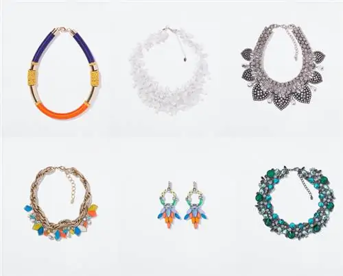 Нажмите на картинку, чтобы увеличить ее! Ожерелья Zara можно купить за 7-10 тысяч форинтов, серьги за 3 тысячи форинтов