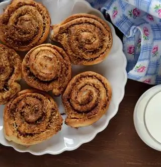 Улитка с лесным орехом и корицей, без закваски