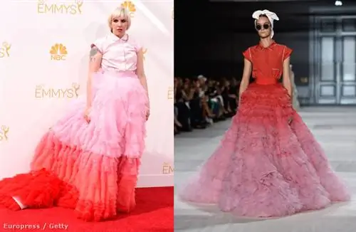 Лена Данхэм в Giambattista Valli на церемонии вручения премии "Эмми"