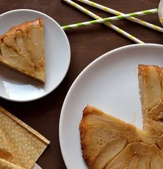 Торт с перевернутой грушей