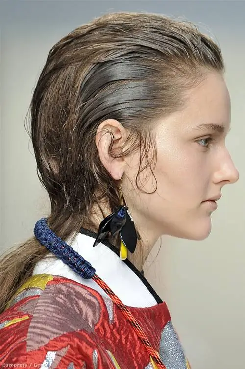 Прическа Нормор на подиуме Marni