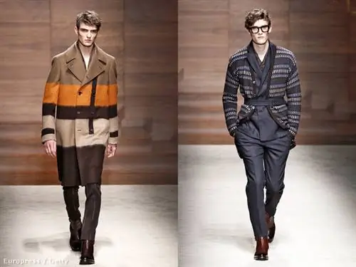 Коллекция Salvatore Ferragamo, что неудивительно, отличалась осенними цветами и полосками