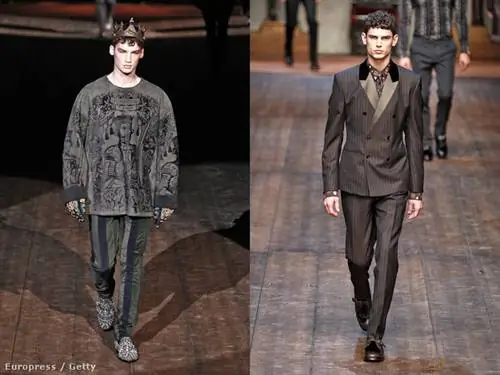 Миса Патински также появилась на средневековом подиуме Dolce & Gabbana