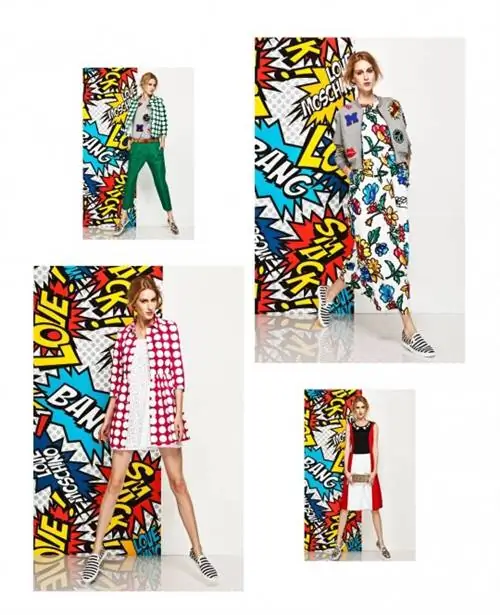 Лука Адамик в рекламной кампании Love Moschino, вдохновленной поп-артом