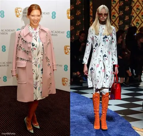 Леа Сейду выбрала MiuMiu для пресс-конференции BAFTA