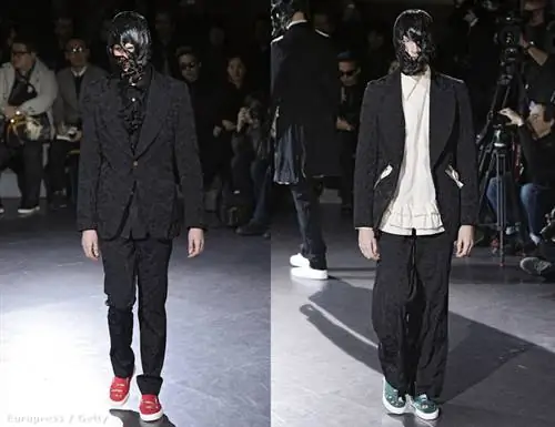 И напоследок небольшой бонус: вызывающая бурление укладка от Comme des Garcons