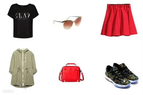 Футболка - 5 595 форинтов (Mango), юбка - 9 990 форинтов (H&M), куртка - 13 995 форинтов (Stradivarius), солнцезащитные очки - 4 795 форинтов (Parfois), сумка - 13 995 форинтов (Zara), обувь - 130 долларов (Nike)