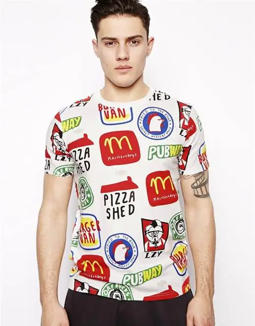 На ASOS вы можете купить футболку фаст-фуда для своего парня почти за 17 000 форинтов