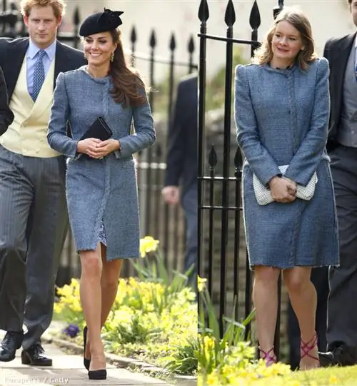 И Кейт Миддлтон, и блондинка выбрали для свадьбы один из жакетов Missoni 2014 года