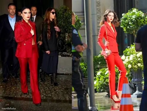 Знаменитости в красном