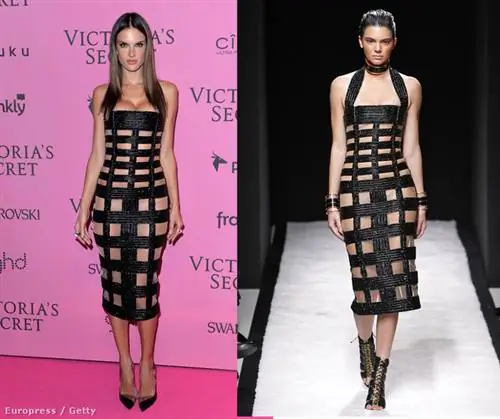 Сетчатое платье от Balmain