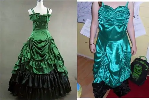 Дама заказала это на Aliexpress по описанию Knok Off Nightmares: она заплатила за него 165 долларов (45 000 форинтов), продавец не хотел возвращать ей полную стоимость покупки. В итоге Алиэкспресс вернул ее под давлением, но с тех пор присылает женщине письмо с просьбой вернуть ей деньги. По его словам, в этом платье нет ничего плохого