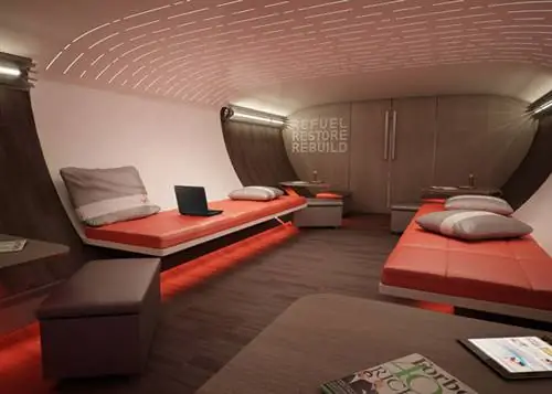 По планам, в роскошном самолете должно быть место для сна, салон, столовая, а также комната для осмотра и отдыха