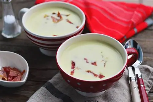 Чесночный крем-суп