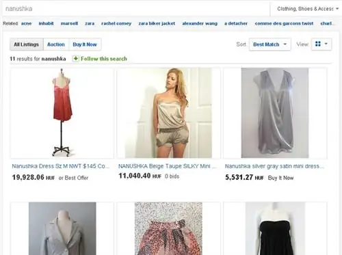 Вы можете найти несколько вещей от Nanushka на eBay