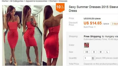 Мы нашли это платье Sugarbird на Aliexpress: и как мы узнали, что это Sugarbird? На снимке позирует модель бренда Синтия Хорват