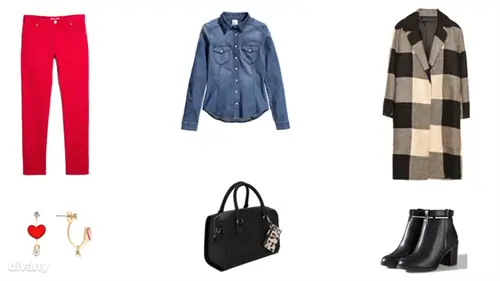 Джинсы - 6 990 форинтов (H&M), брюки - 2 995 форинтов (Mango), куртка - 29 995 форинтов (Zara), серьги - 8,57 евро (Asos), сумка - 8 995 форинтов (Parfois), ботильоны - 12 995 форинтов (Stradivarius)